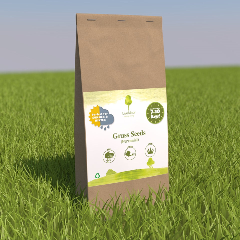 LiveMoor Grass Seeds - High Quality - Various Sizes