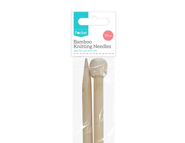 6mm & 10mm Bamboo Knitting Needles