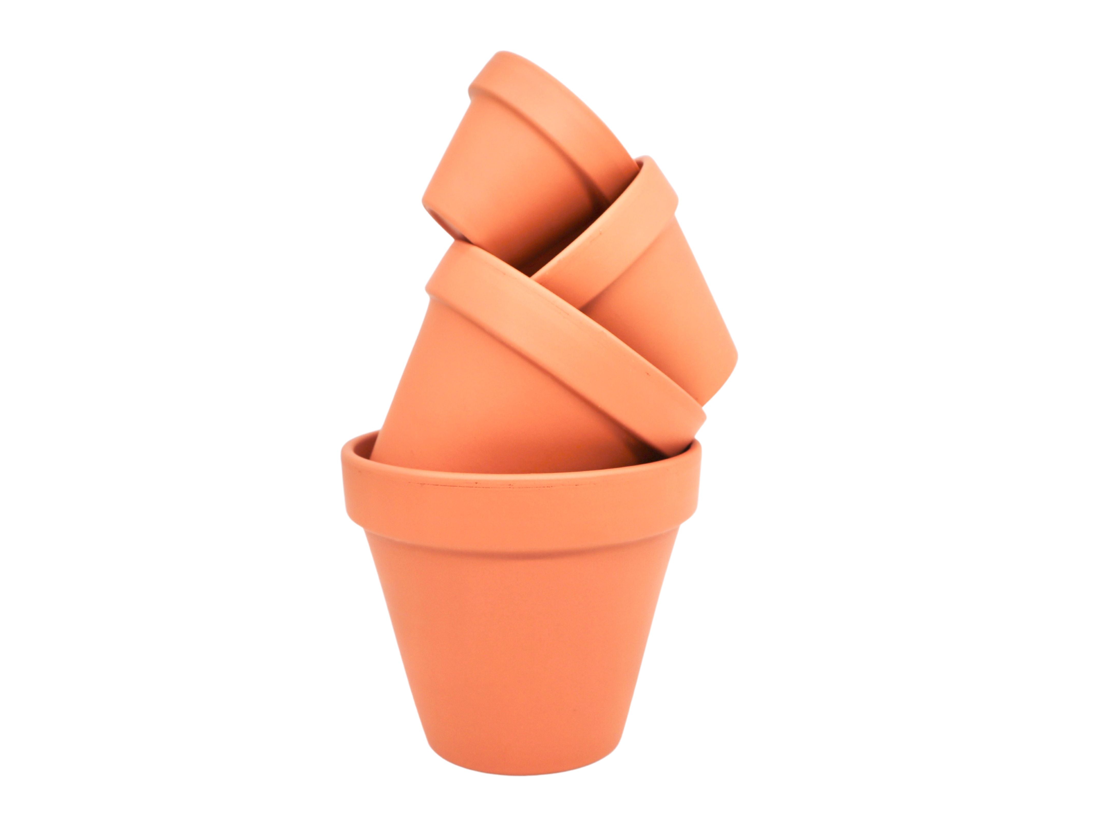 Mini Terracotta Pots 1 - 50 pcs - Extra Small, Small, Medium, Large & Extra Large Plant Pots