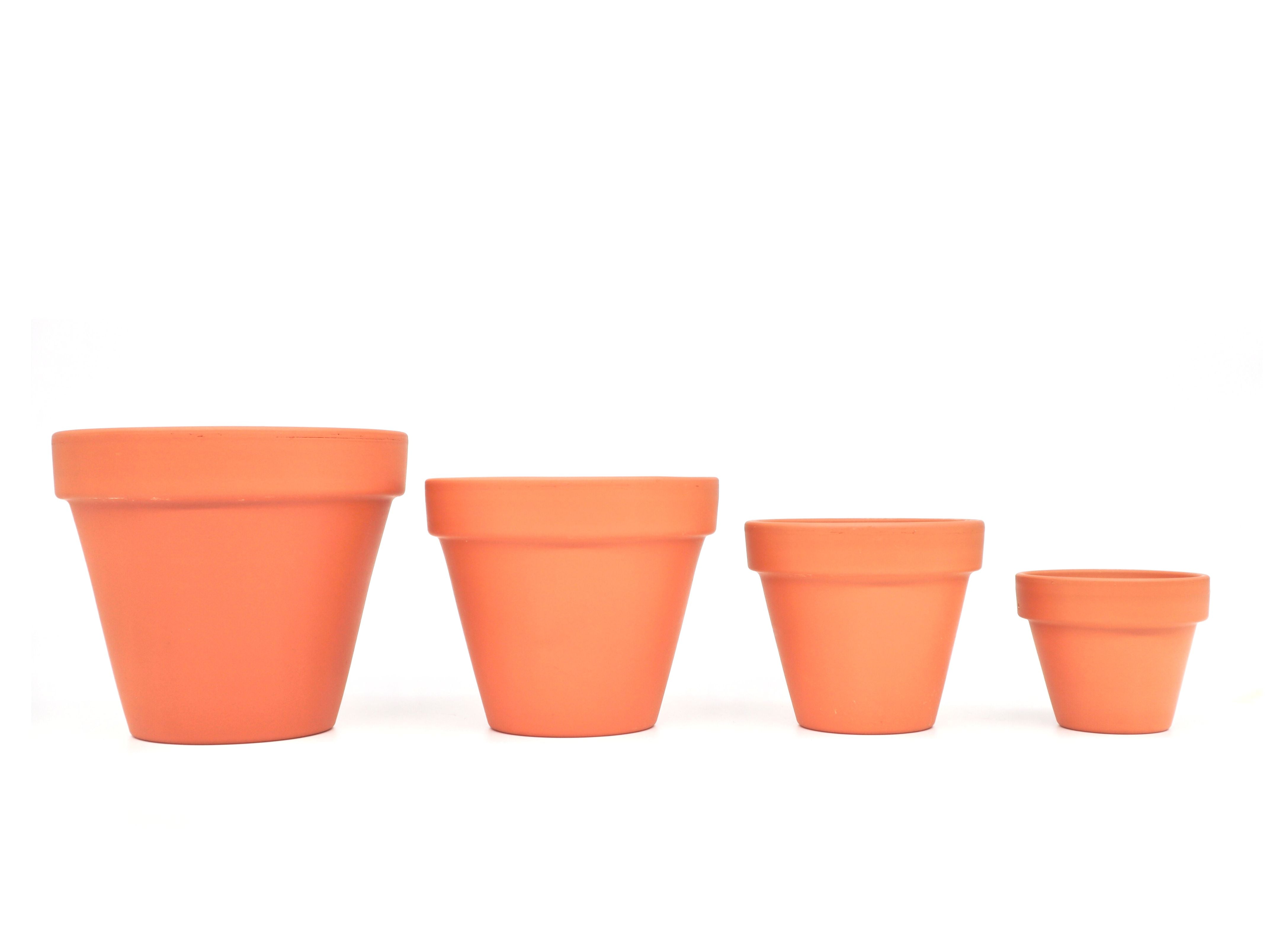Mini Terracotta Pots 1 - 50 pcs - Extra Small, Small, Medium, Large & Extra Large Plant Pots