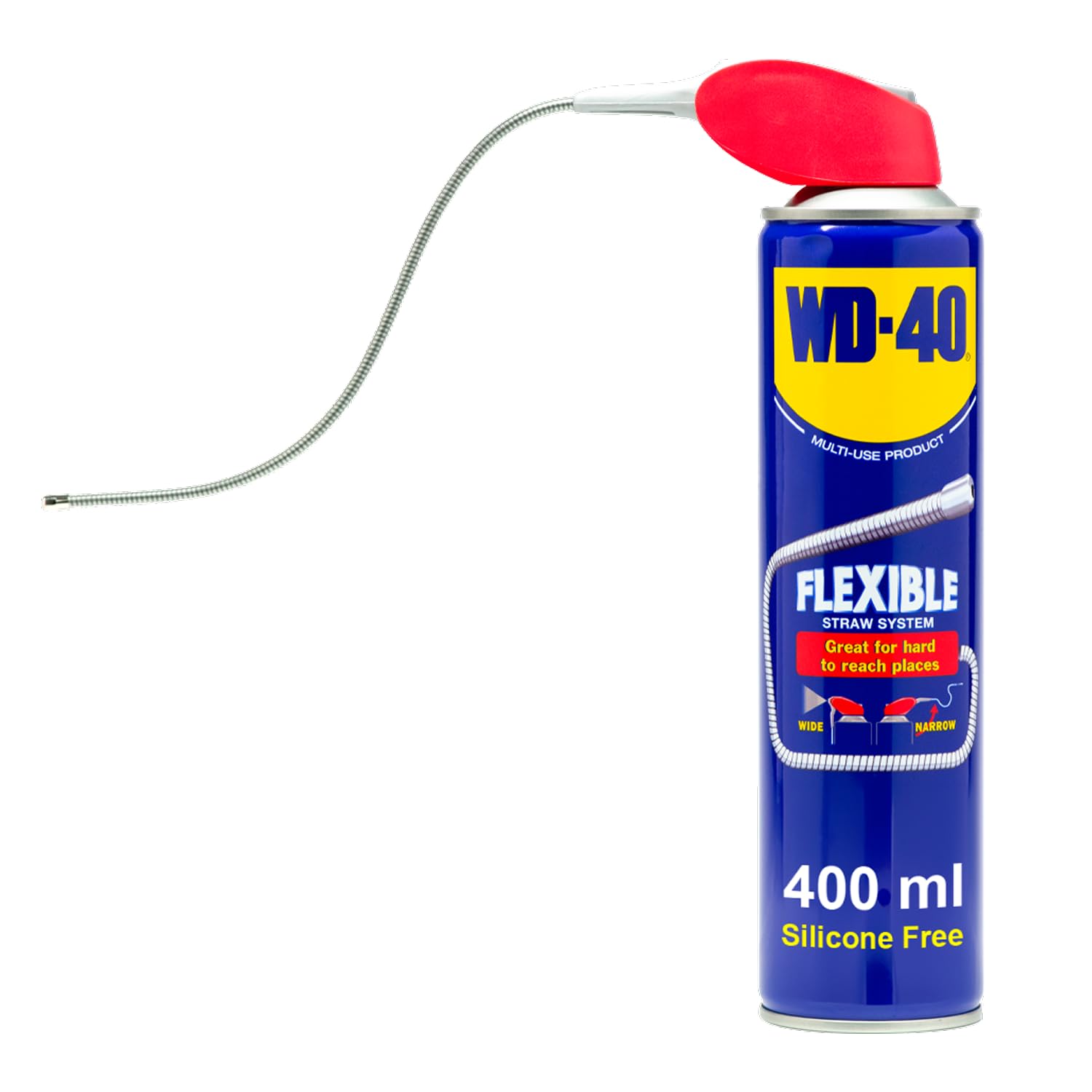 WD-40 Multi Use Lubricant Spray 400ml, Flexible Metal Straw, Multipurp LiveMoor WD-40 Multi Use Lubricant Spray 400ml, Flexible Metal Straw, Multipurp LiveMoor