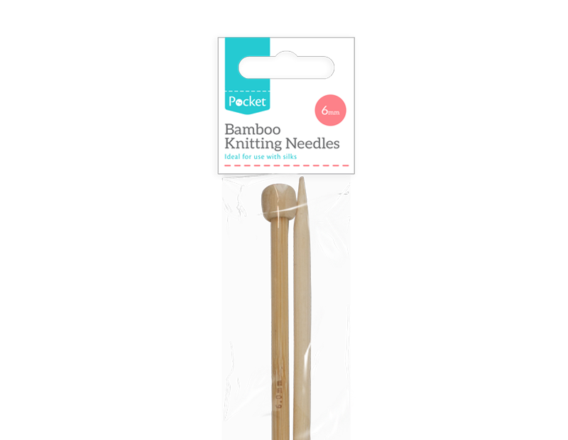6mm & 10mm Bamboo Knitting Needles