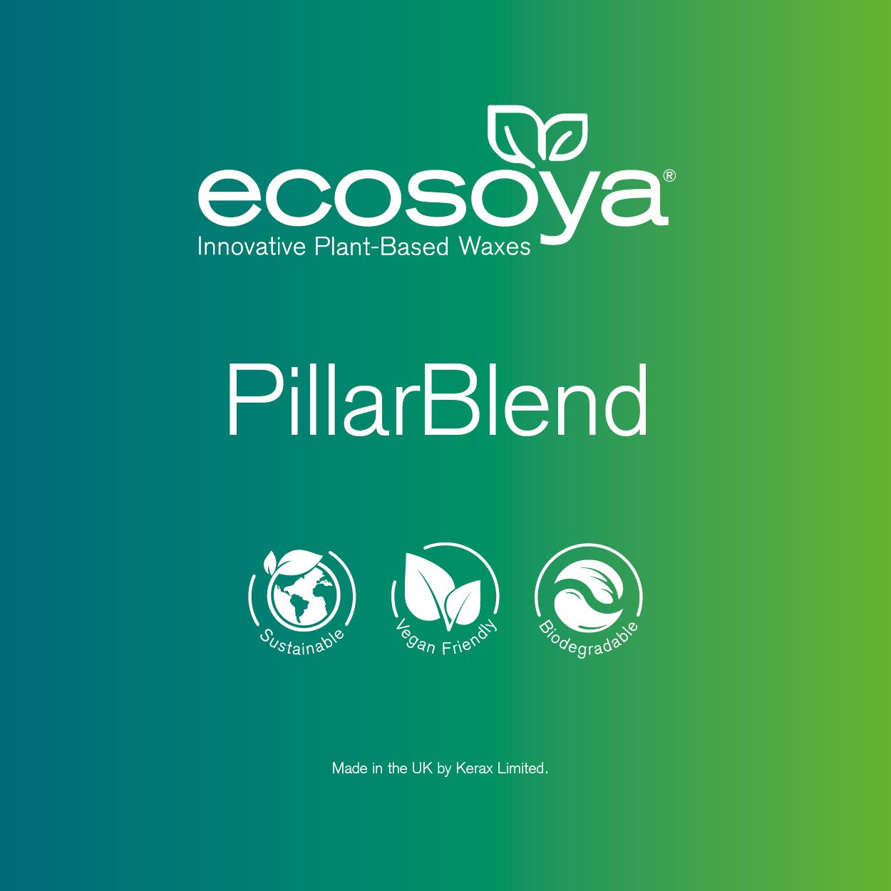 EcoSoya Pillar Blend  - Soy Wax Pellets / Flakes - Various Sizes