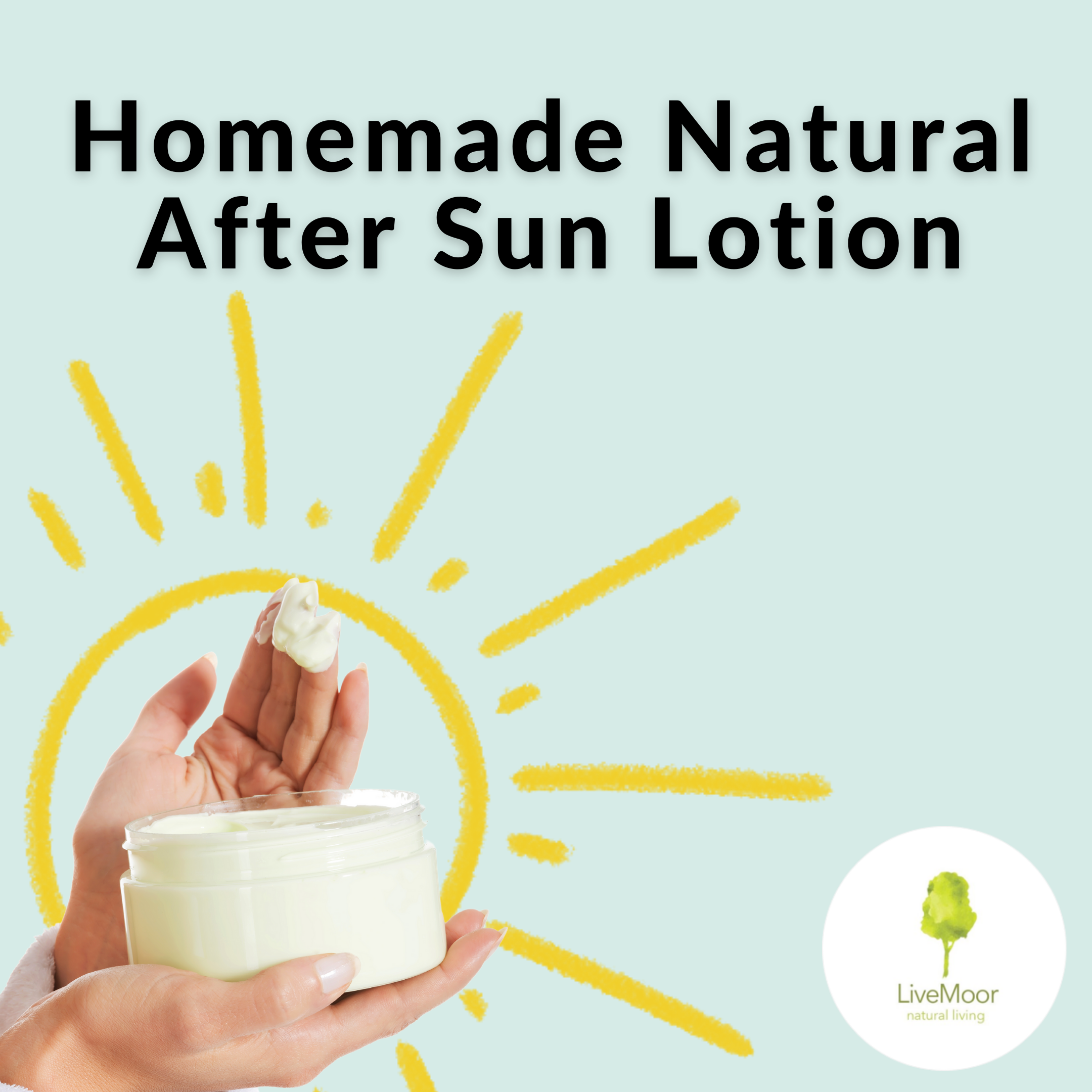 DIY Homemade Natural After Sun Lotion