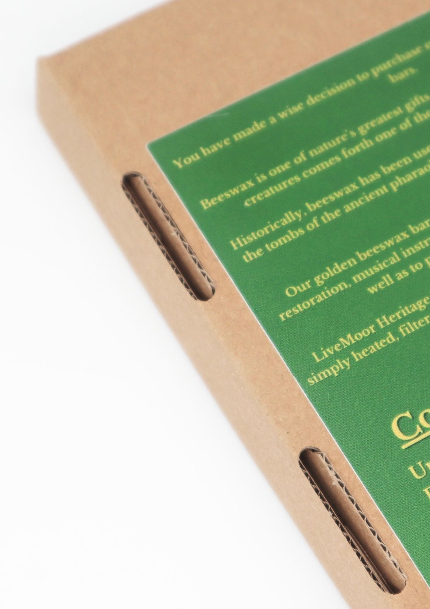 LiveMoor Heritage Range - Golden Beeswax Bars