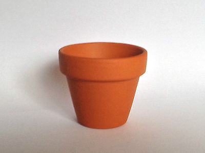 Small Mini Terracotta Plant Pots 6cm x 7cm x 4cm (HxDxBD)