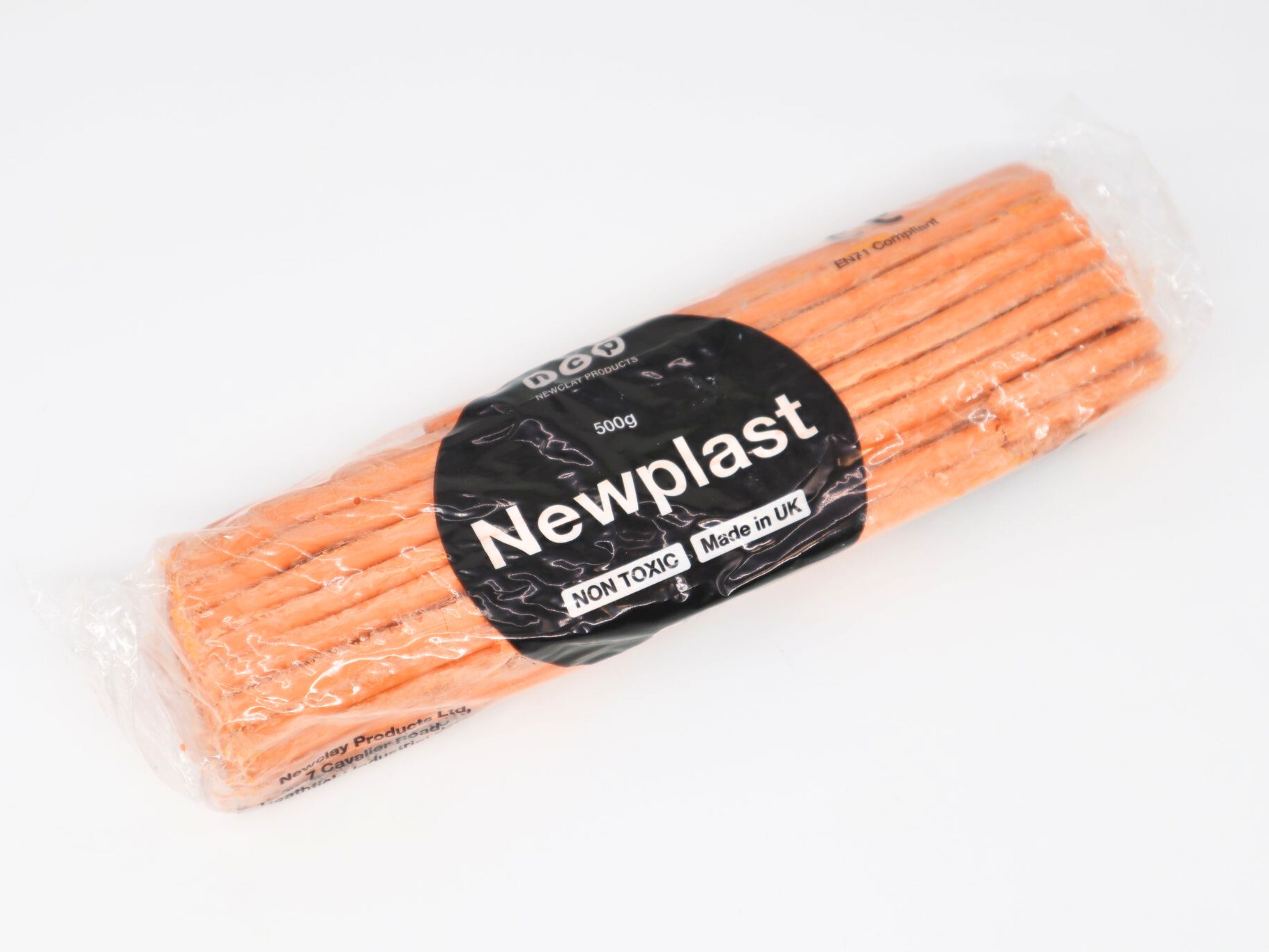 Newplast Modelling Clay - Orange - CLEARANCE
