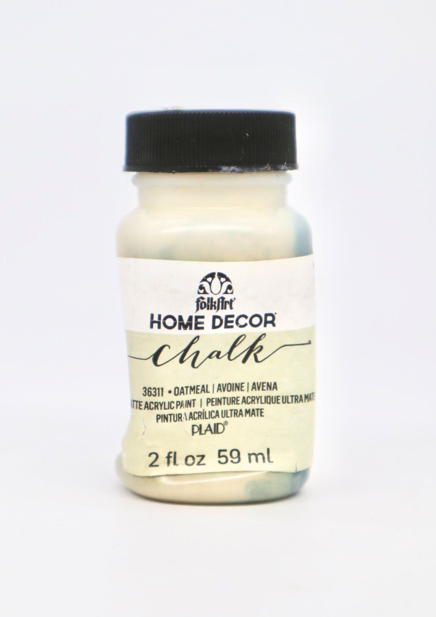 Peinture à la craie Plaid Folk Art - 2oz / 59ml - Gruau - DÉGAGEMENT