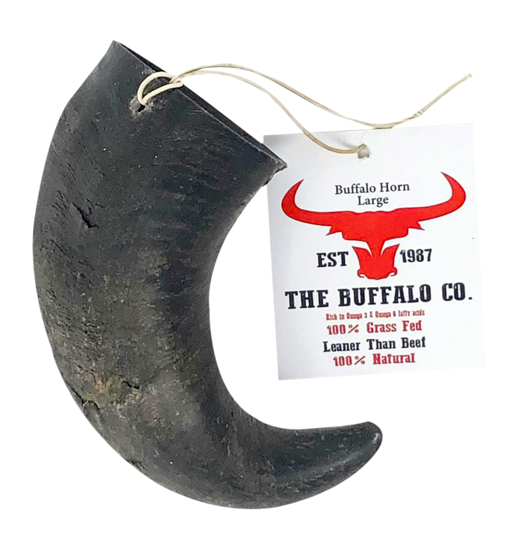 Buffalo Horn-Large (6-8 inch) Dog Treat from The Buffalo Co.