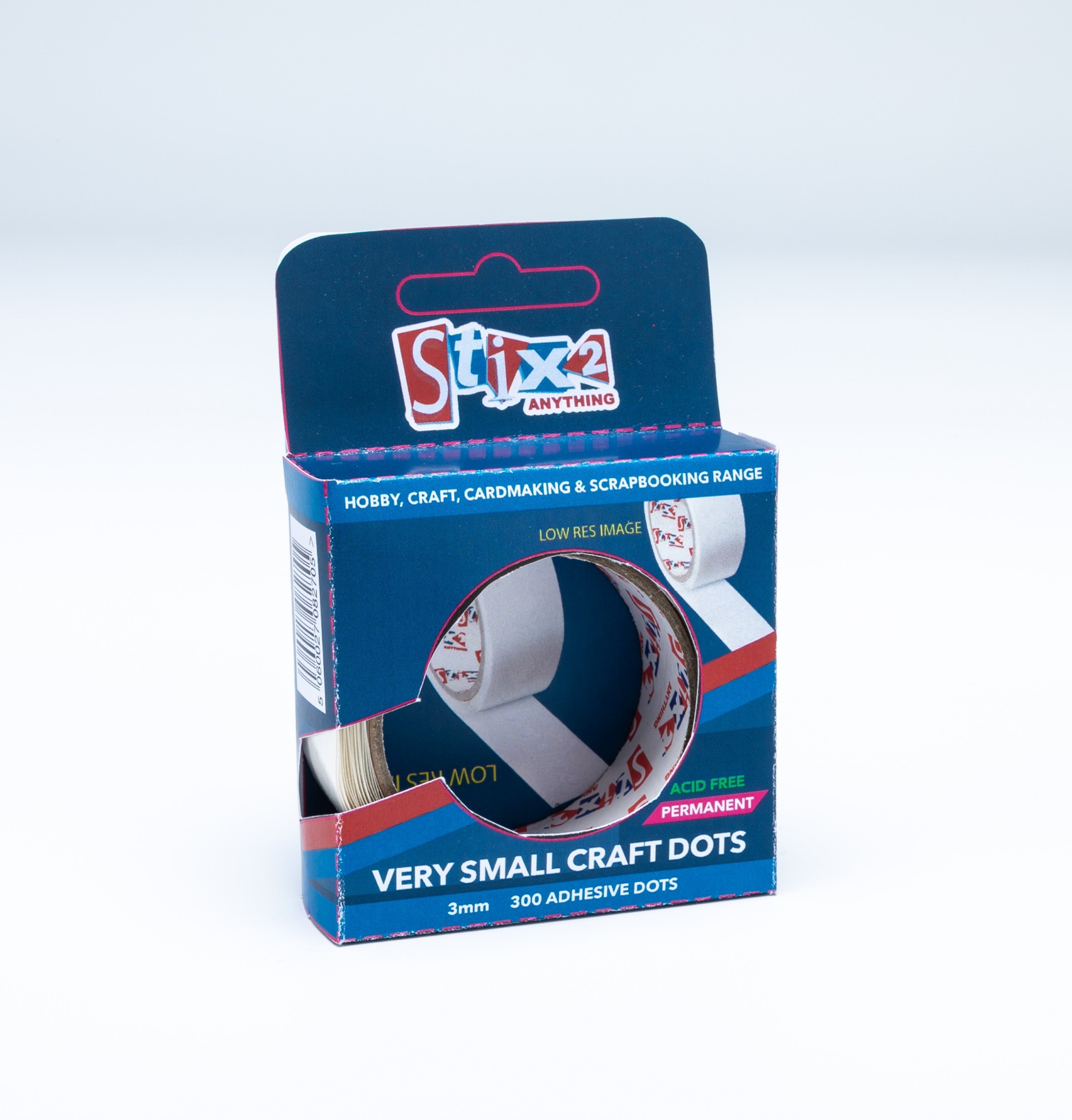 Stix2 Very Small Craft Glue Tabs, 3mm, pk of 300