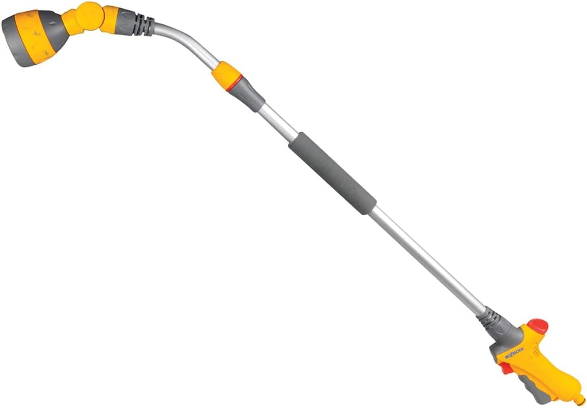 HOZELOCK - Telescopic Watering Lance Plus 140 : Ideal for Watering Plants at Different Heights, Ergonomic 140 cm Telescopic Wand, Adjustable Multi-jet Head: 7 Spray Patterns [2699 0000]