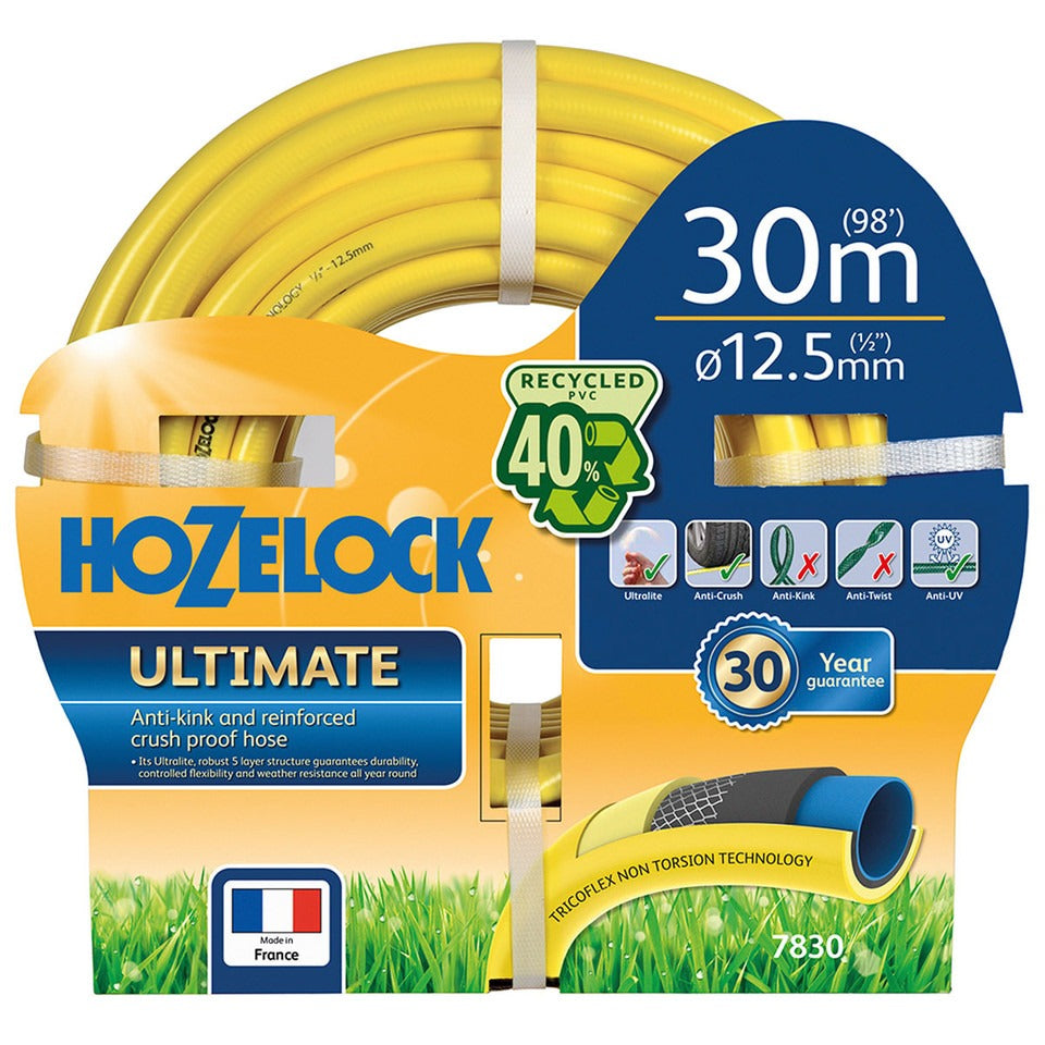 Hozelock 7830 Ultimate Hose 30m - Garden Hose