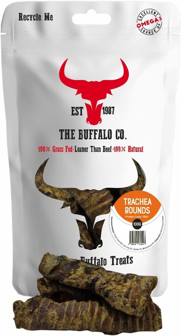 The Buffalo Co. Buffalo Trachea Dog Treats from