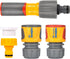 HOZELOCK - Starter Nozzle Kit 3-in-1 : Ergonomic Soft Grip Lance, Non-Slip, 3 Jets, 2 Connections Ø 12.5mm - Ø 15mm (1/2" - 5/8"), 1 Tap Connection [‎100-100-228]