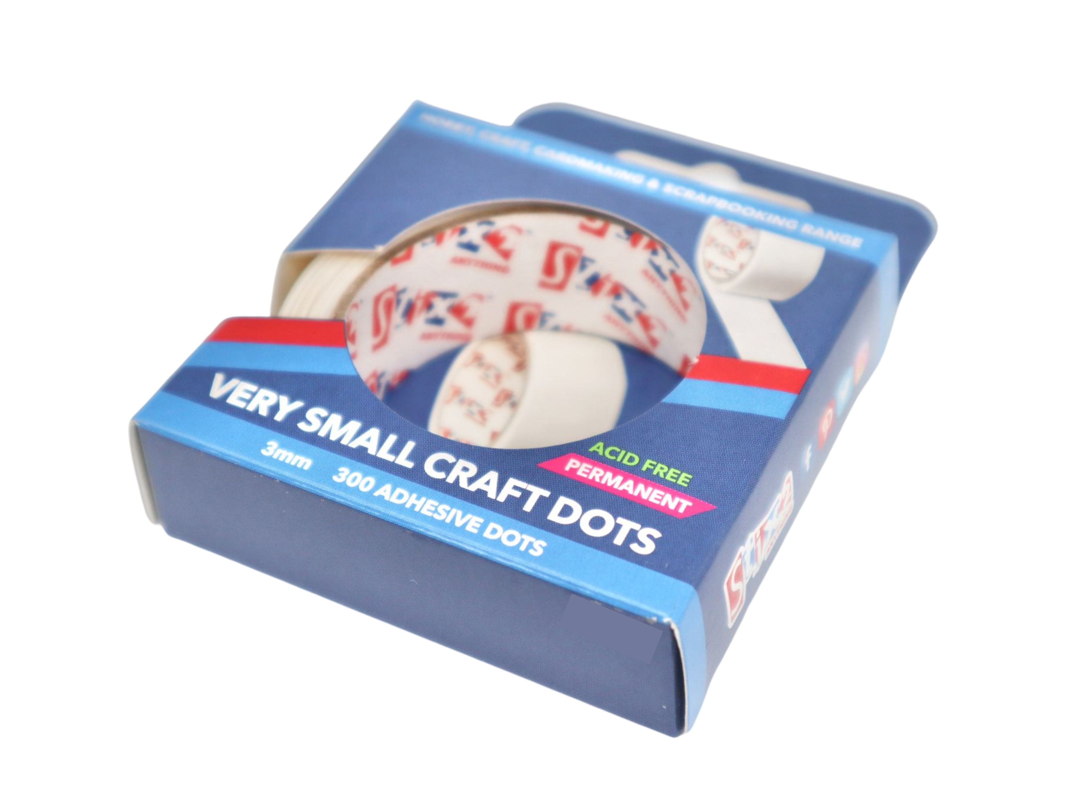 Stix2 Very Small Craft Glue Tabs, 3mm, pk of 300