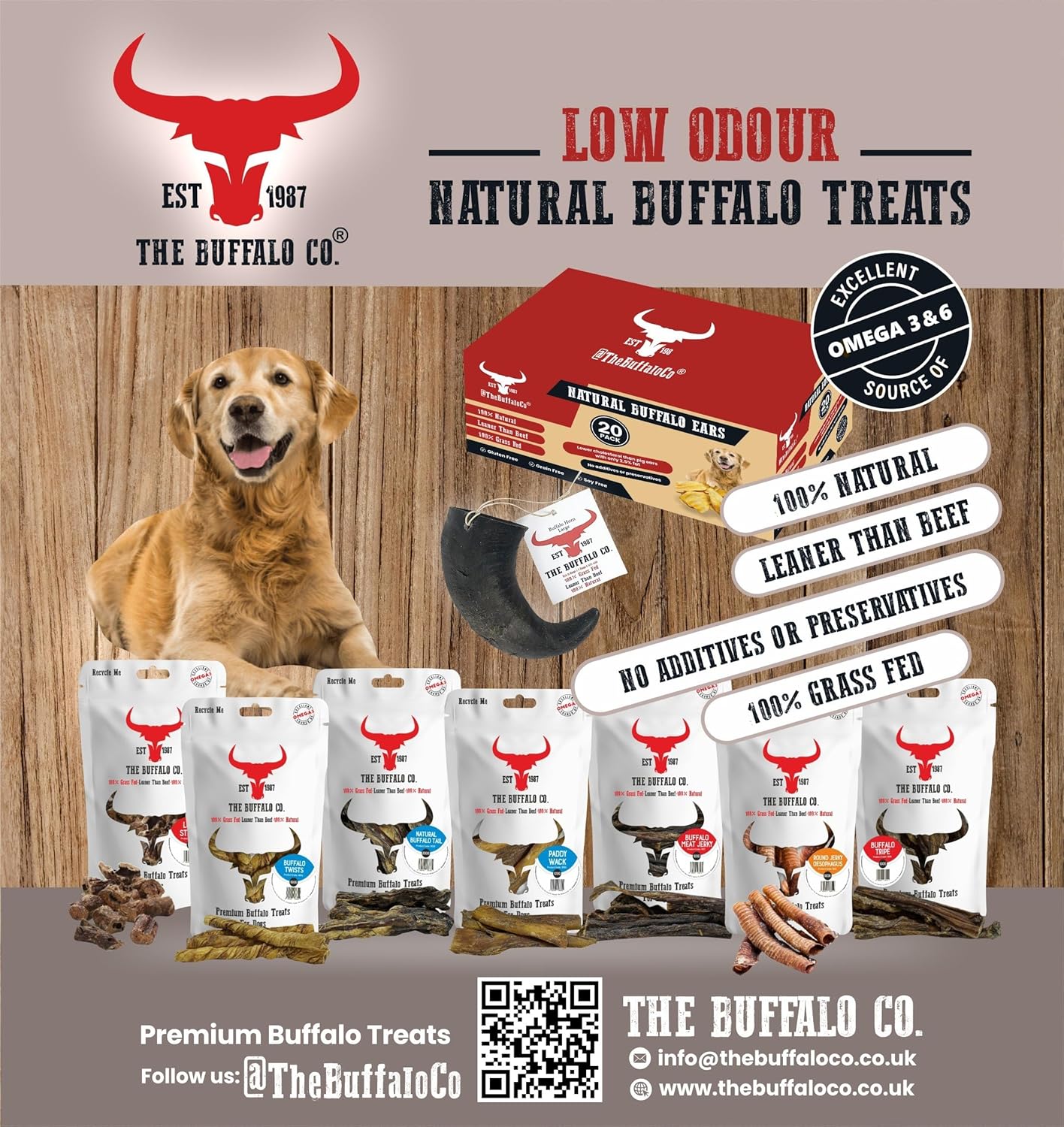 Buffalo Lung Steak Dog Treats from The Buffalo Co.