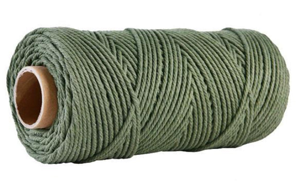 Macramé - Cotton Yarn / Cord - 3mm Thick - 5 Metre Lengths