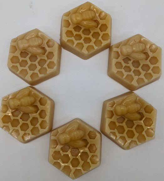 ÚTSKELNING - Honeycomb mótað magn býflugnavax x 6
