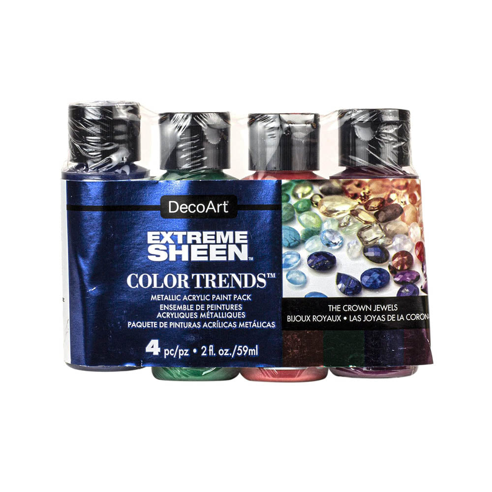 DecoArt Extreme Sheen Set (Crown Jewels) - Set of 4
