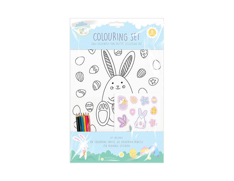 Conjunto de Pascua para colorear