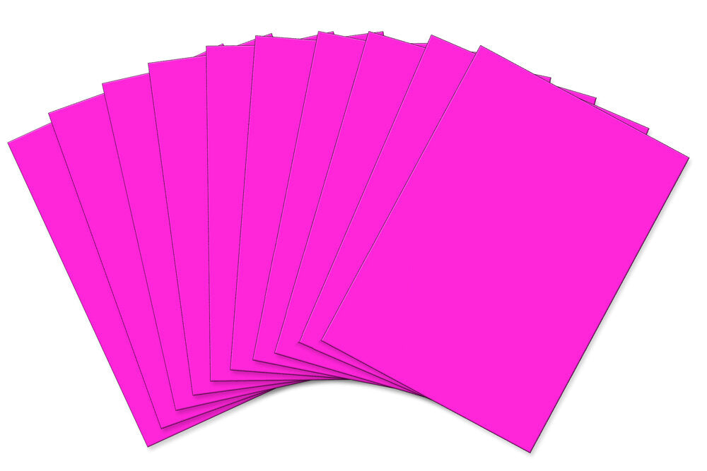 A4 Funky Foam Sheets - Packs of 10 - Various Colours Available