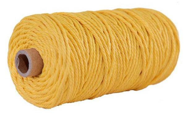 Macramé - Cotton Yarn / Cord - 3mm Thick - 5 Metre Lengths