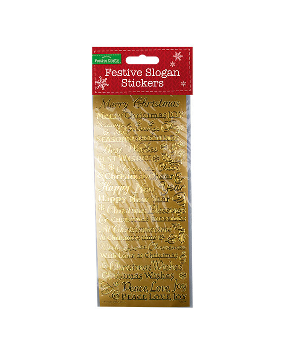 Christmas Words Outline Stickers