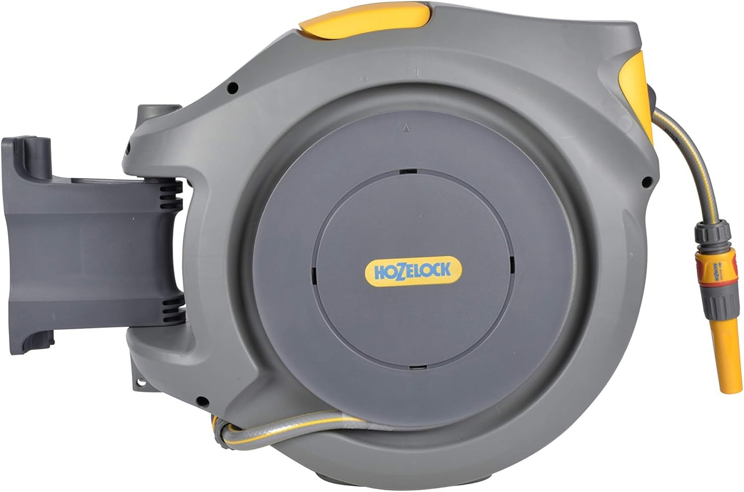 HOZELOCK - Auto Reel 40m wall-mounted hose reel: Easy to Install, Lock, Auto-rewind, Ready-to-use Reel With Nozzle, Fittings, Hozelock Hose and Accessories Included - 5 Year Guarantee* 2595