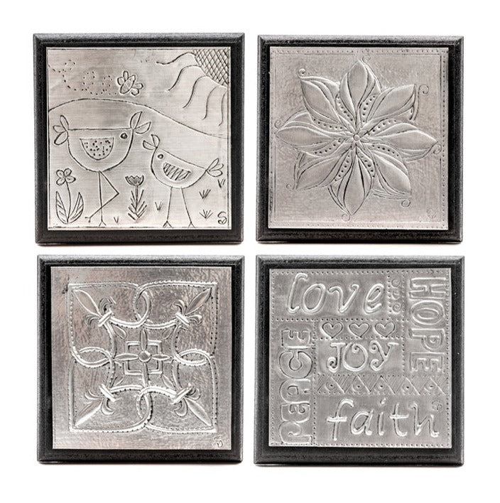 Metal Embossing Kit - Pewter Coasters