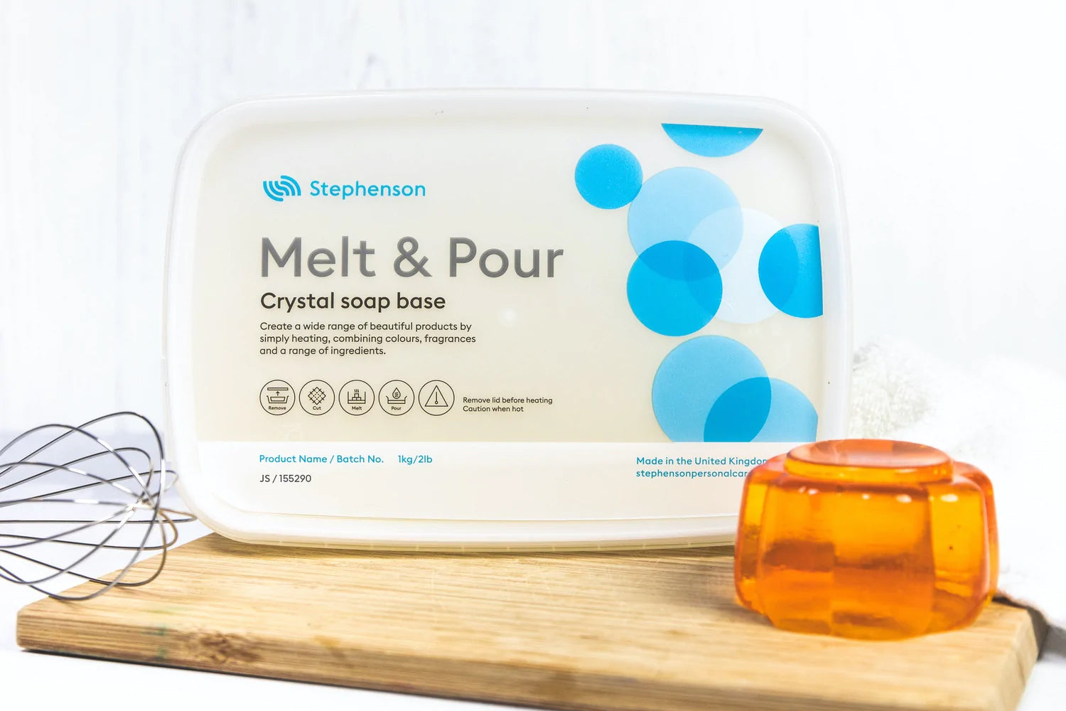 5kg Stephenson's Jelly Melt & Pour Soap Base