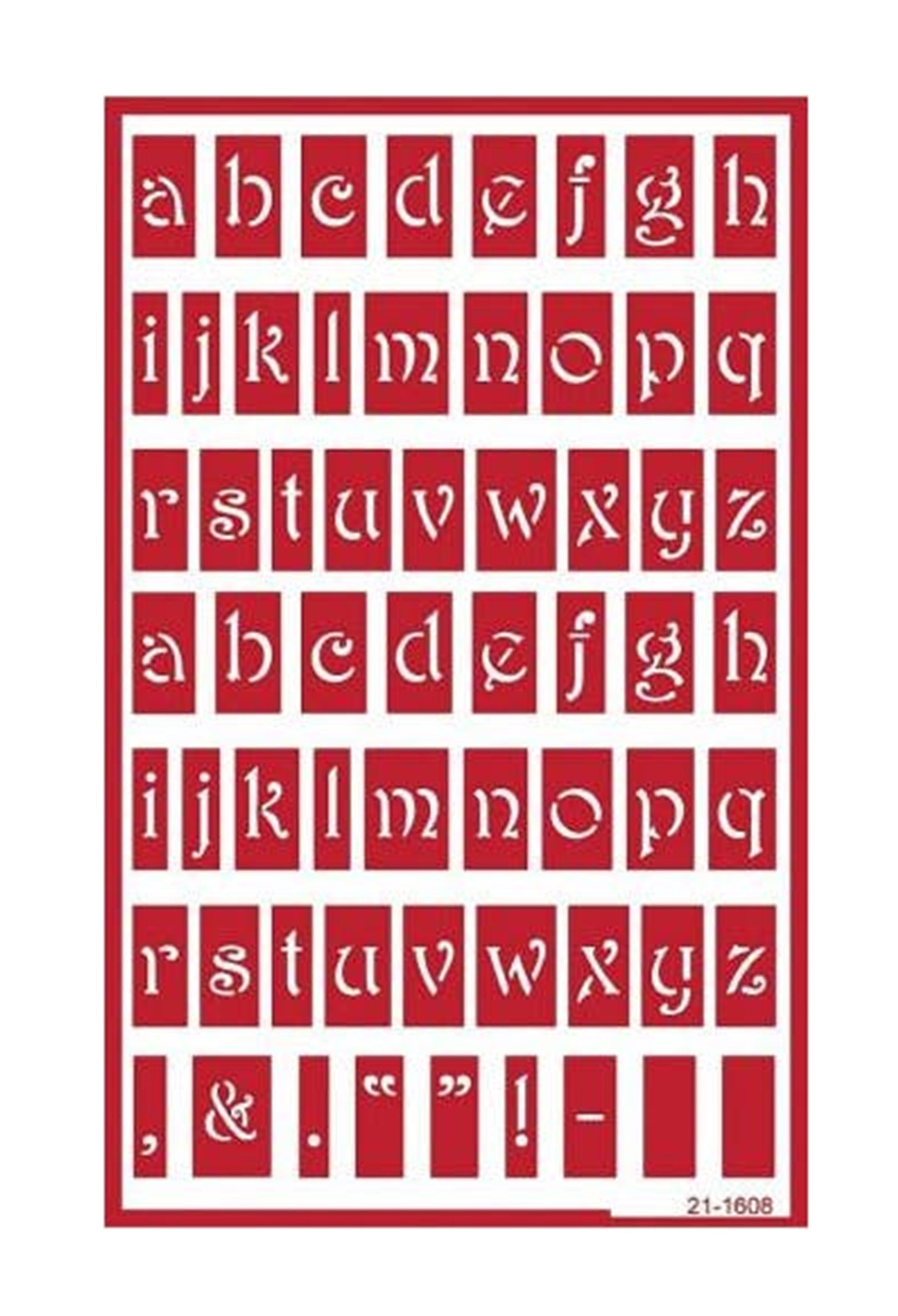 Armour Etch - Over 'N' Over Re-usable Etching Stencils - Various Types