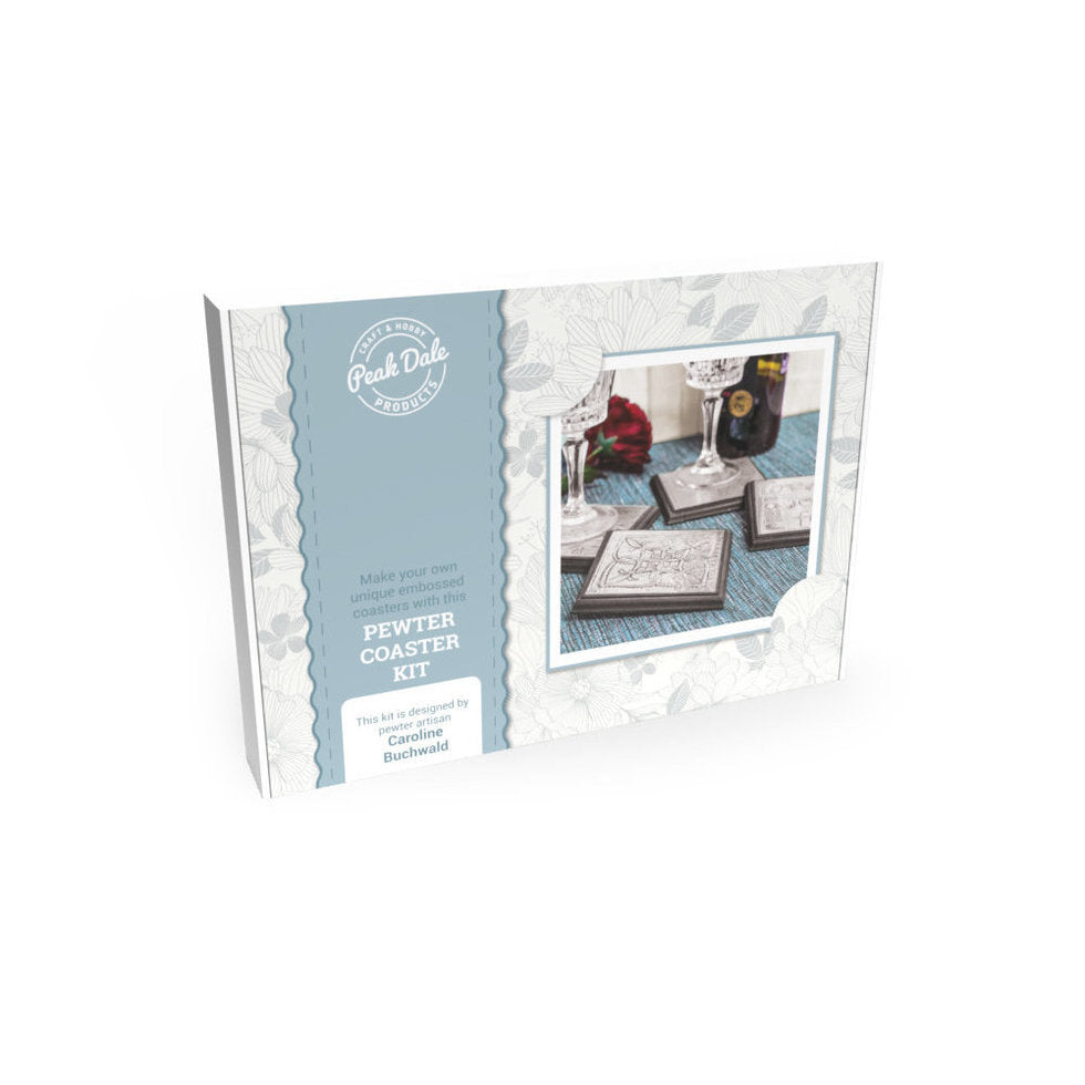 Metal Embossing Kit - Pewter Coasters