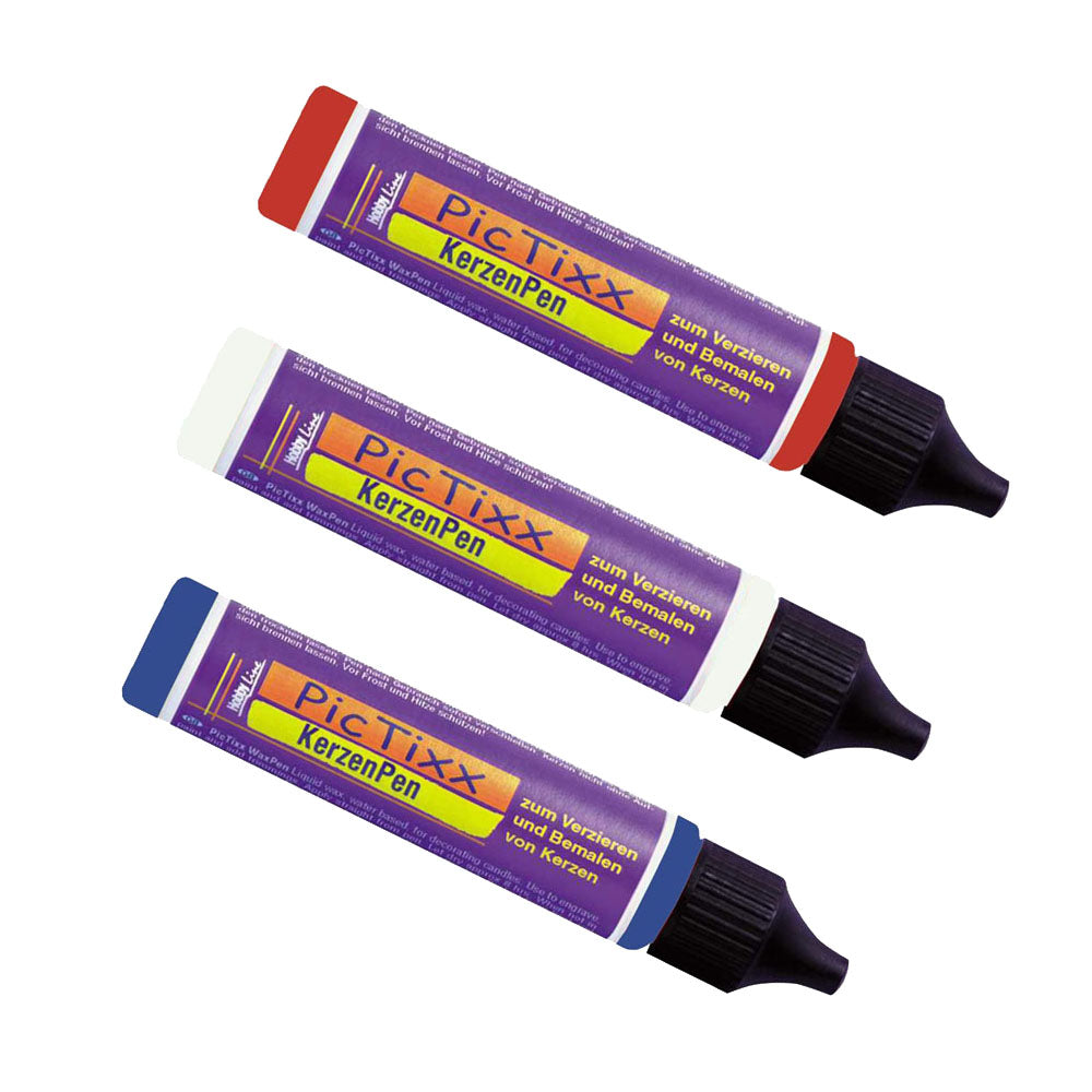 Red, White & Blue Candle Wax Pen Pack