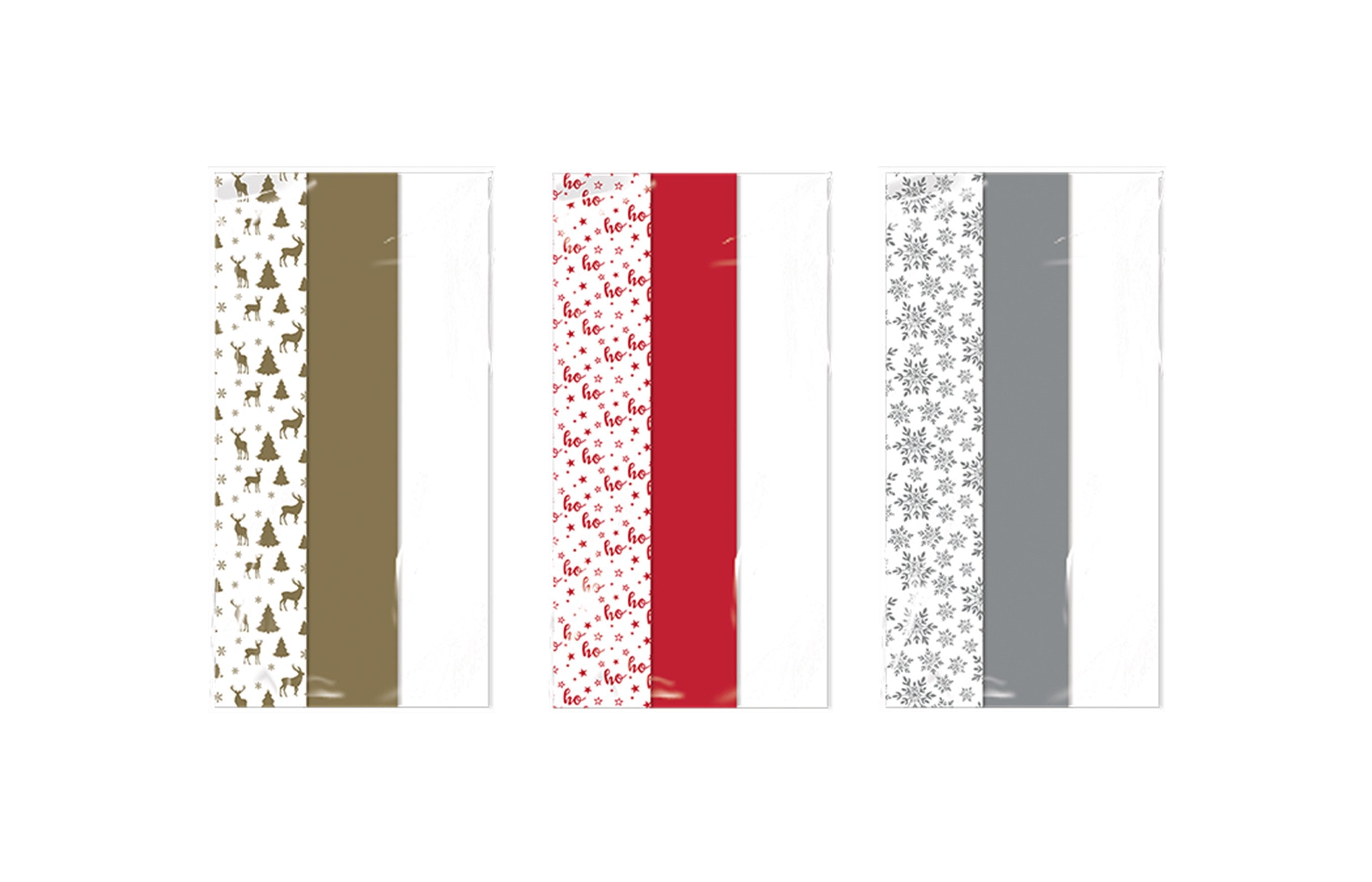 Christmas Printed Tissue Paper - 9 Sheets