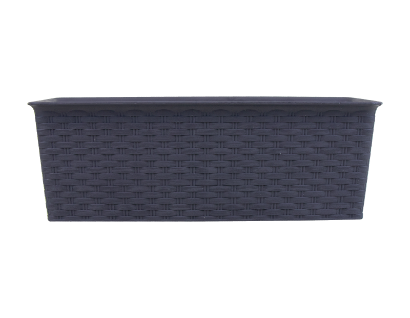 Rectangle Rattan Planter - 30cm
