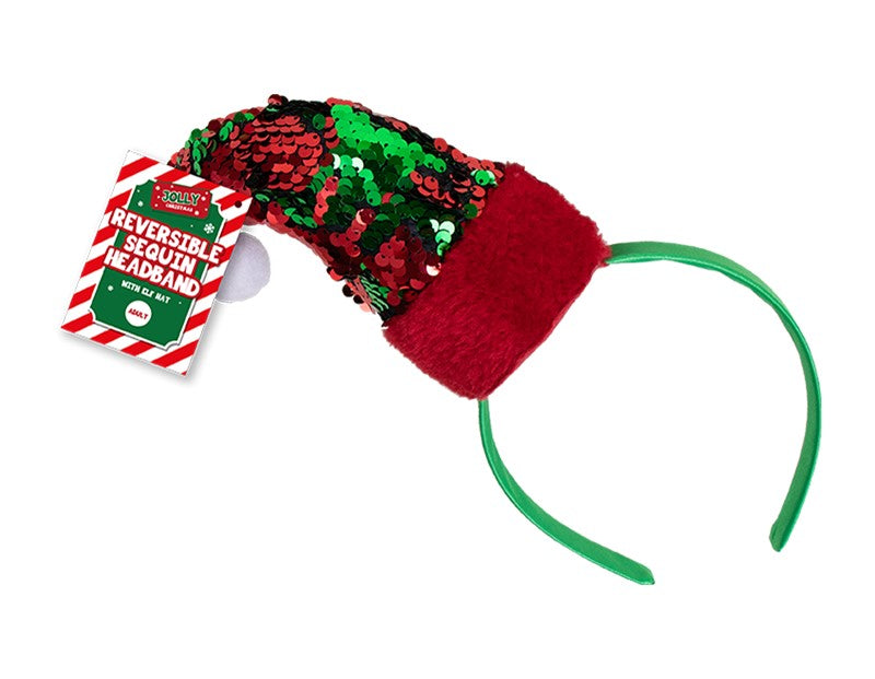 Reversible Sequin Elf Hat Headband