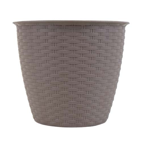 Round Rattan Plant Pot - 20cm