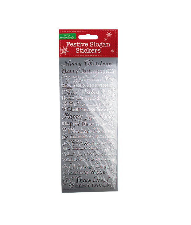 Christmas Words Outline Stickers