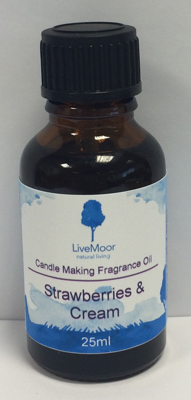 LiveMoor Fragrance Oil - Strawberries & Cream - 25ml