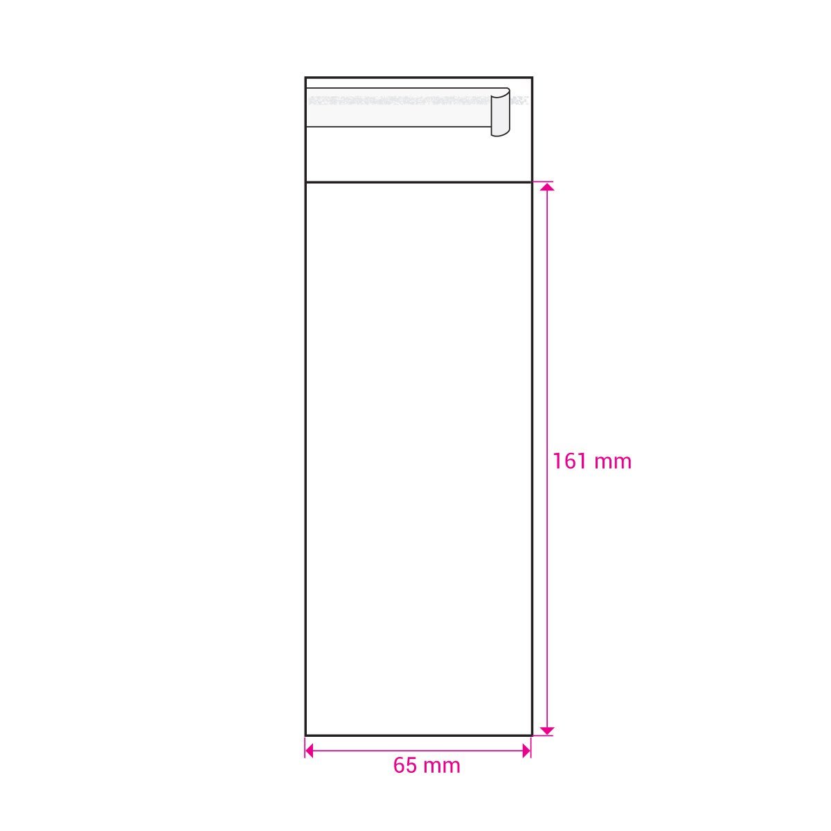 Snap Bar / Wax Melt Bags - Peel and Seal - 16cm x 6.5cm - Pack of 100