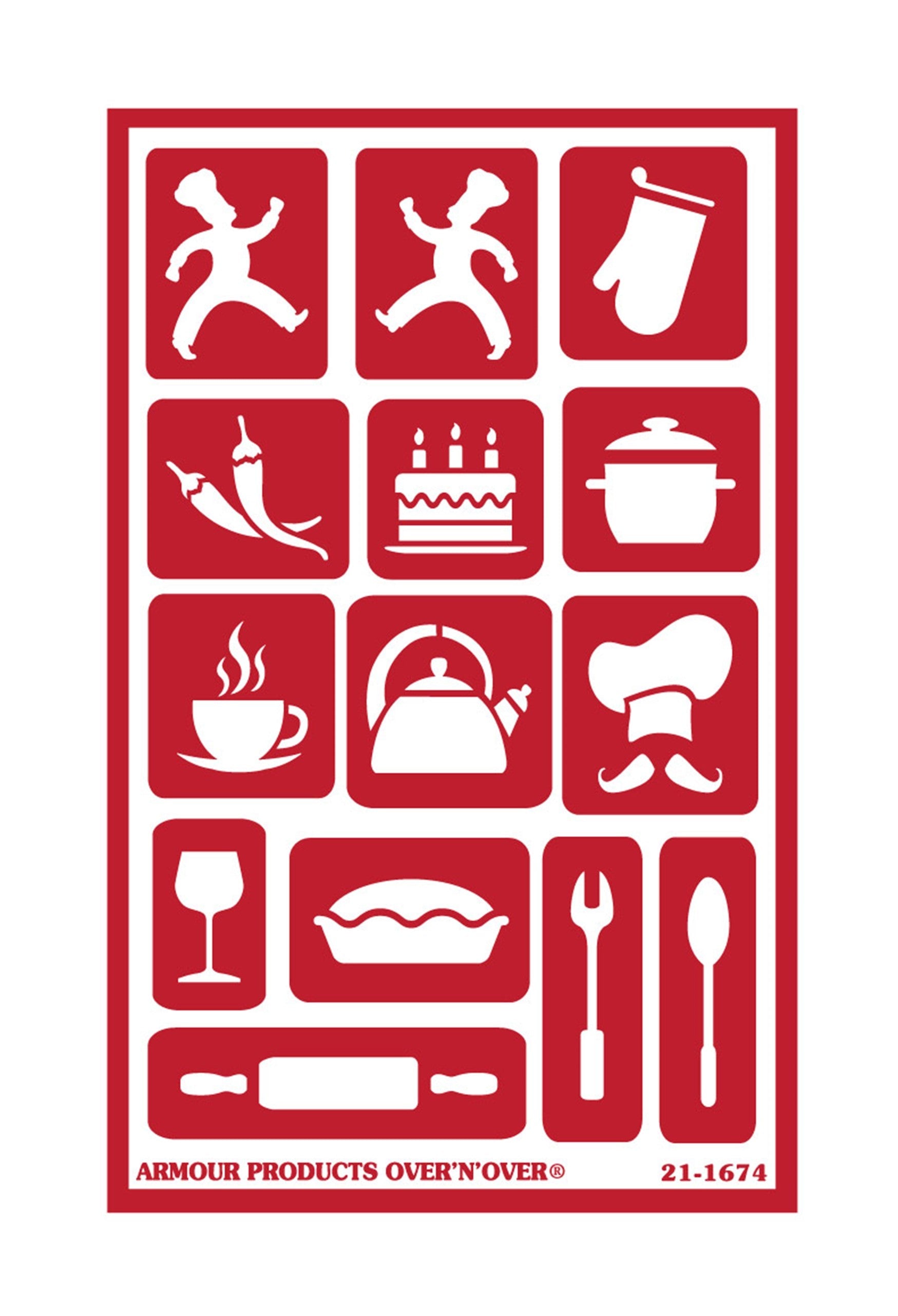 Armour Etch - Over 'N' Over Re-usable Etching Stencils - Various Types