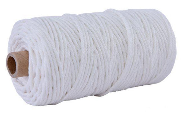 Macramé - Cotton Yarn / Cord - 3mm Thick - 5 Metre Lengths