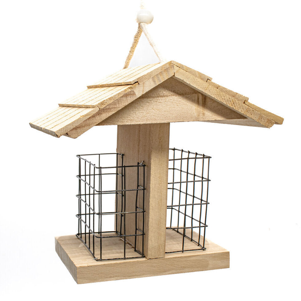 Wooden Hanging Bird Table