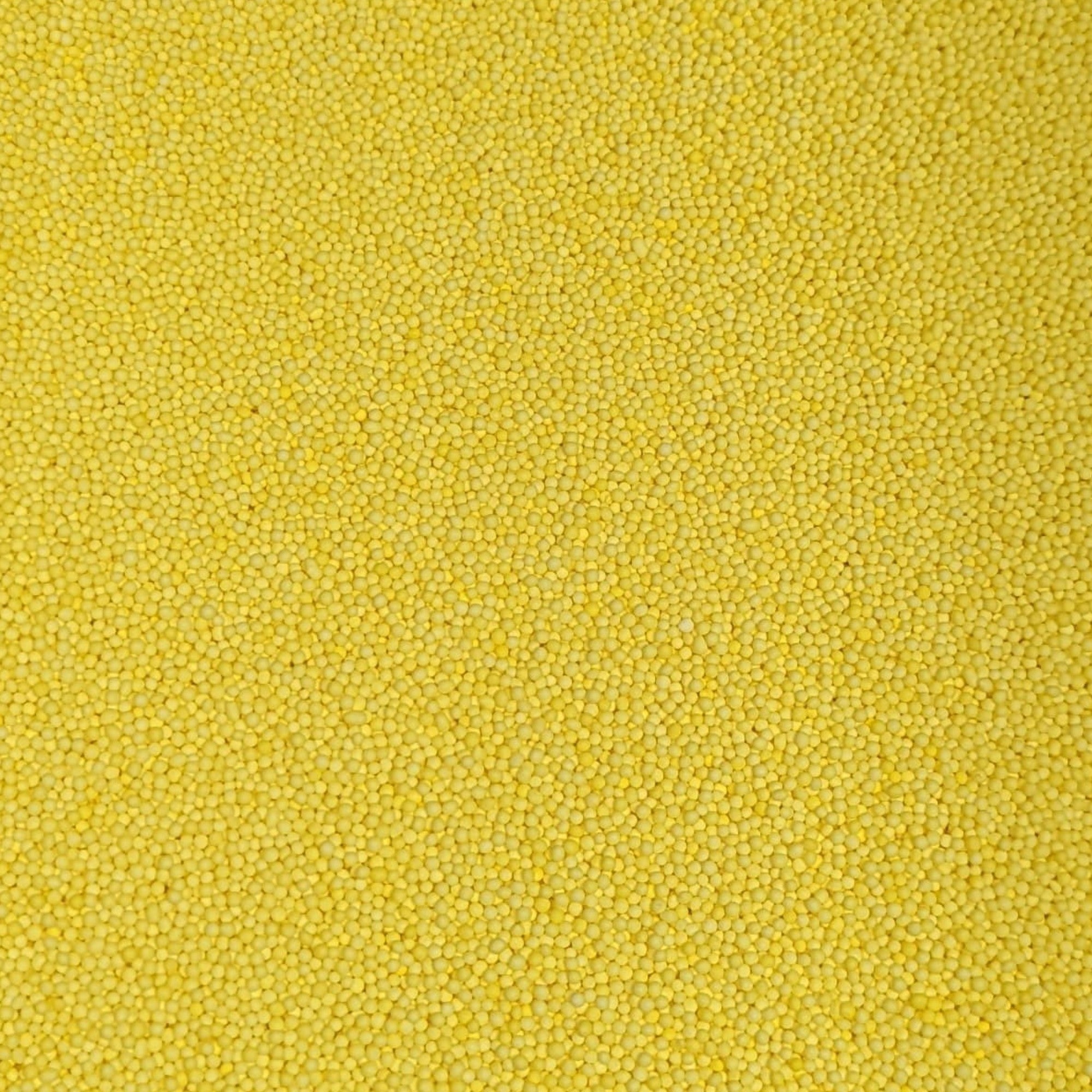Yellow Matt 100s & 1000s Cupcake / Cake Decoration Sprinkles Toppers