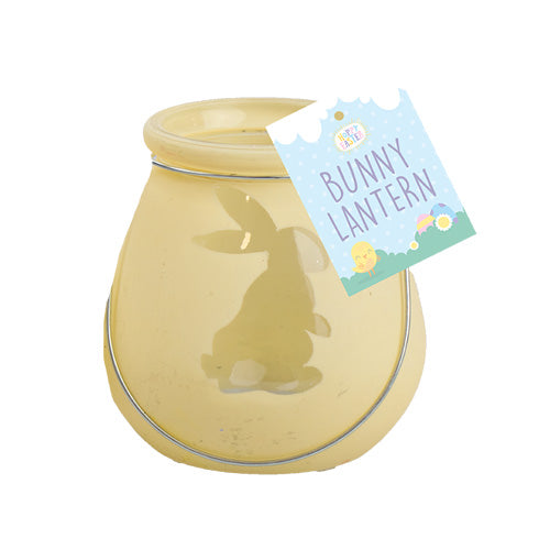 Easter Frosted Glass Bunny Lantern