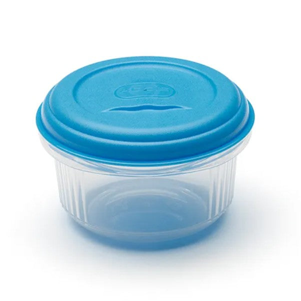 Addis 500ml Round Food Saver Container, Blue Lid