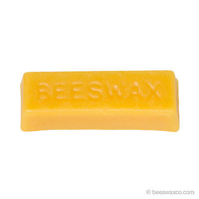 1 Beeswax block - Perfect for Thread Conditoning - Naturally Fragrant Beeswax