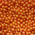 Orange Glimmer Pearls 4mm Cupcake / Cake Decoration Sprinkles Toppers