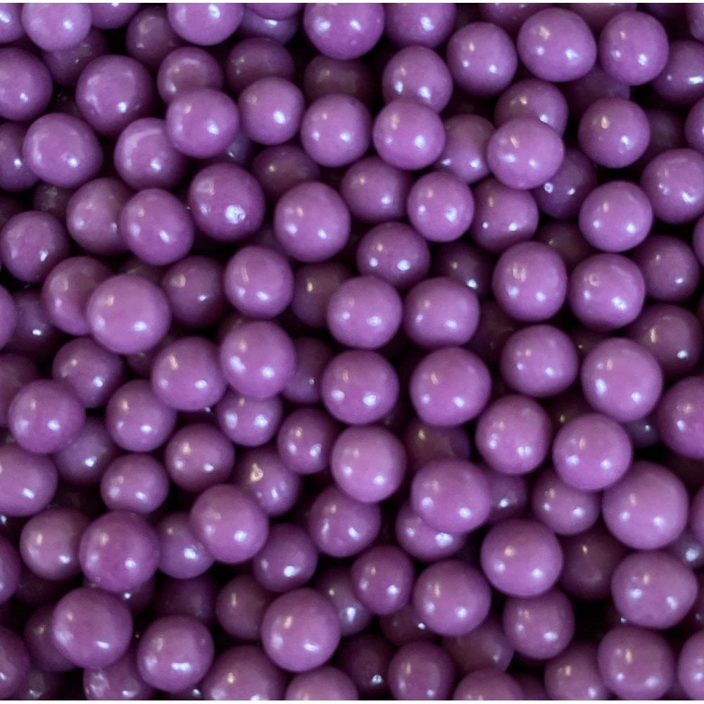 Purple Sugar Pearls 4mm Polished Cupcake / Cake Decoration Sprinkles Toppers