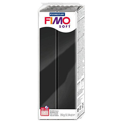 Fimo Soft Large Block - Black - 454g